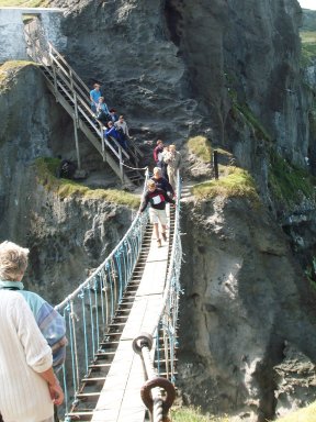 Carrick-a-Rede Rope Bridge - 80 foot above Sea Level