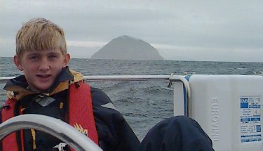 Stephen with Ailsa Craig