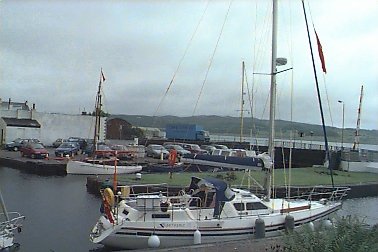 'Margaret' and 'Tidewinder' - Two IoM boats in Ardrishaig Basin