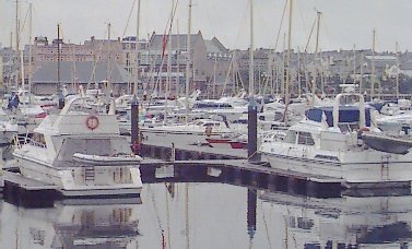 View from Picke Park across Bangor Marina