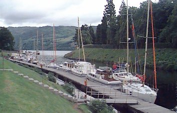 The Pontoons at Fort Augustus
