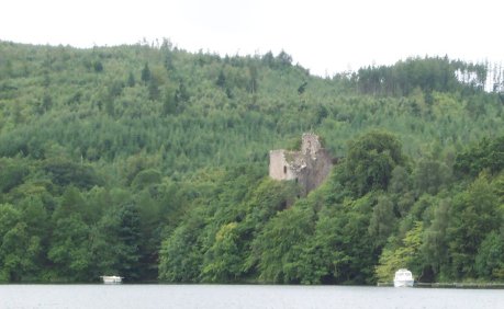 Ruins of Invergarry Castle In Loch Oich