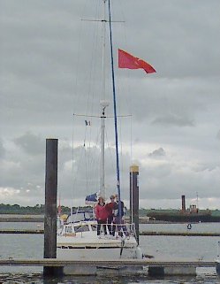 In Malahide Marina - the wind's still strong