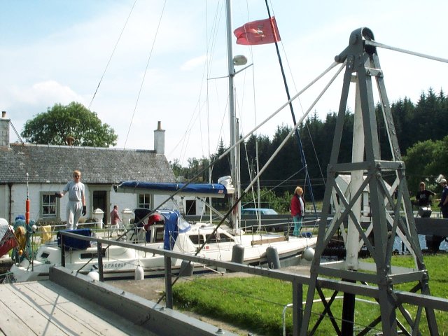 Dunardry Rolling Bridge, Crinan Canal