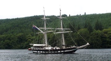 TS Royalist in Loch Oich