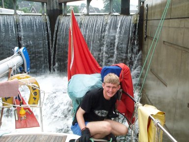 Downhill - but it gets wet in the Locks!