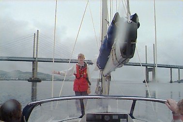 Returning to Inverness under Kessock Bridge